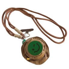 옵션에이 롱끈 스트랩씰 이어폰 주머니 케이스, 스마일그린, 1개