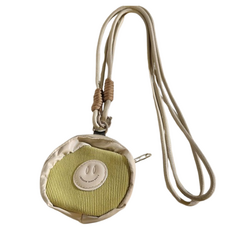 옵션에이 롱끈 스트랩씰 이어폰 주머니 케이스, 골덴그린, 1개