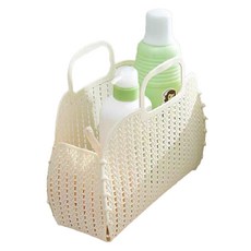 Meumyu 可展開式快乾健身房沐浴籃, 象牙白