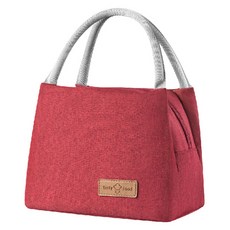 B2WIN 廚房用品 午餐袋, 1個, 紅色