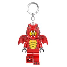 LEGO 迷你公仔鑰匙圈燈 火龍裝男孩 KE196H, RED, 1個