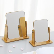 木質可調角度化妝桌鏡 小型 + 大型組合, WOOD