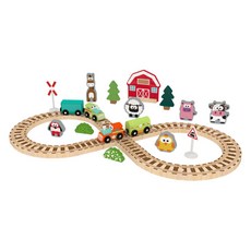 J'adore 原木火車小鎮遊戲套組, 1套, 颼颼火車好朋友