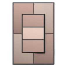 TILINS Gallery 1路 3開關 棕金色, 1個