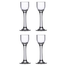 프렌치마르스 미니 클래식 에스프레소 와인 샷 술잔 7번 MMM2294, 투명, 4개