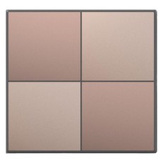 Gallery系列 通訊用空白面板 盲蓋 2聯用 棕金色, 1個