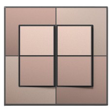 TILINS Gallery 1路4聯開關 棕金色, 1個