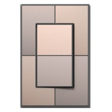 TILINS Gallery 1路開關 1孔 米金色, 1個