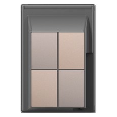 TILINS Gallery 接地插座 2孔 45度 防潑水型 米金色, 1個