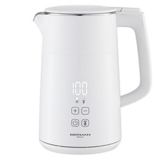 BERMAN 數位顯示保溫奶粉無線電熱水壺, K223ND(白色)