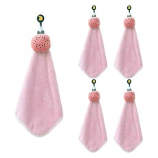 플로우코드 인형 고리 손수건, 딸기, 5개