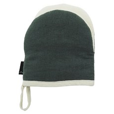 sosomoso 棉麻廚房手套, 深綠色, 1個