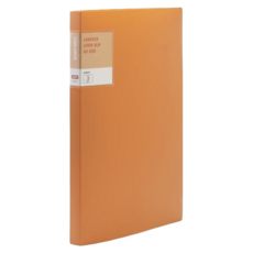 連勤牌文具 PP 馬卡龍色系彈簧夾 A4, 1本, 橘色