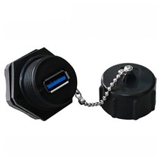LAN Star USB 3 A/F-A/F 工程連接用耦合器 LS-WPUSB-3.0, 黑色, 1個, 41mm