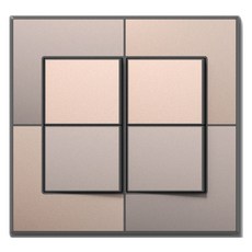 TILINS Gallery 1路 4孔開關 米金色, 1個