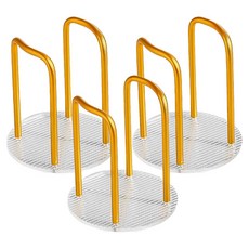 모나코올리브 알루미늄 와이어 심플 종이컵 정리대, 골드, 3개