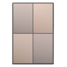 TILINS Gallery 通訊空白面板 盲蓋板 單聯 米金色, 1個