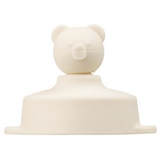 AKIOOM 小熊頂飾吸管杯蓋, 第1階段(12個月以上), 單品(燕麥色), 1個