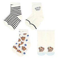 milkmile 兒童款夏季亮點襪子 4件組