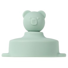 AKIOOM 小熊頂飾吸管杯蓋, 第2階段(18個月以上), 單品(薄荷綠), 1個