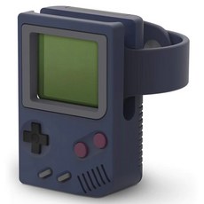 호후 애플워치 레트로 게임보이 실리콘 스탠드 거치대 워치스탠드R, 인디고, 1개