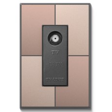 TILINS Gallery 通訊 CATV 裝置 2路 棕金色, 1個
