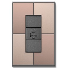 TILINS Gallery 通訊 RJ45 1孔 棕金色, 1個