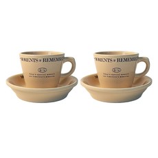 BELUZ casa Moment The Cafe 雙人咖啡杯組, 1套, 象牙白