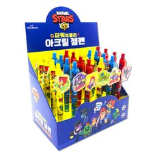 荒野亂鬥 力量亂鬥者 壓克力凝膠筆 6款 x 4入組, 1套, 混合顏色