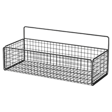 小麥購物 網格置物架 C194 275g, 黑色, 2個