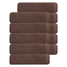 키리아 프리미엄 미용 업소용 다용도 수건 75g 30수 면사, 브라운, 10개