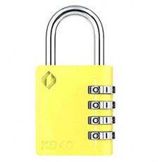자커 컬러 브리스터 다이얼 자물쇠 옐로우 XD40, 1개