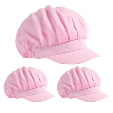 Bareunliving 半網狀多用途烹飪衛生帽, 粉紅色, 3個