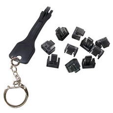 LAN Star LAN 連接埠鎖定裝置移除鑰匙 + 鎖 1cm 10入組 LS-LAN1021-SET, 1套