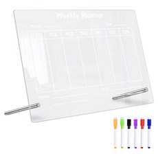 TUCO.B 桌上型立式備忘板週計畫+麥克筆組, 壓克力