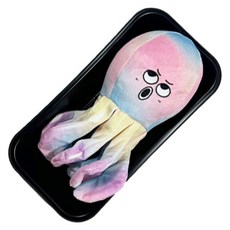 헬로키튼 다래박하 캣닢 문어 인형, 레인보우, 1개