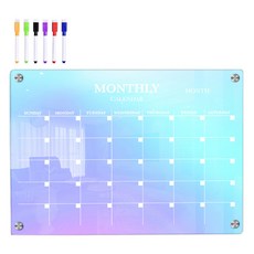 투코비 레인보우 냉장고 현관 다용도 붙이는 아크릴 자석보드 먼슬리플랜 + 마카펜 세트