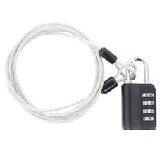 TravelCube 多功能安全鋼纜 + 4位密碼鎖, 1套