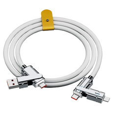 파워샷 4in1 올인원 휴대폰 테블릿 충전케이블, 화이트, 1개