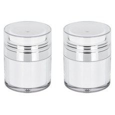 Sarasara真空透明按壓瓶空瓶 100ml, 2個, 混色