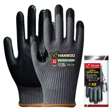HANWOO ANSI 9 手部防護 防割 NBR 工作手套 Top Grip 4000 Plus, 1個, 單一顏色