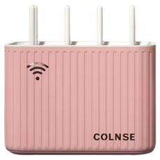COLNSE 칸막이 공유기 벽 보관함, 핑크, 1개