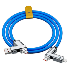 파워샷 4in1 올인원 휴대폰 테블릿 충전케이블, 블루, 1개