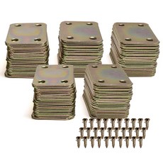 Sonjabisesang 一字型角鐵 天然色 100p + 專用螺絲 400p 套組, 1套