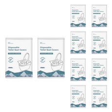 MUDUN Jungsan I& 一次性衛生便攜式馬桶坐墊 10p, 白色, 10個