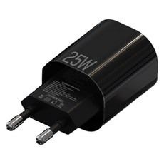 맥로이드 25W PPS 초고속 충전기 C TO C타입 V-2500, 블랙, 1개
