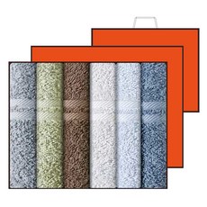 Songwol 松月 Dayline 飯店毛巾 110g 棉紗 6入 禮品組+購物袋, 6個, 隨機