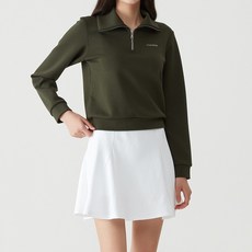 Gospheres 女款大翻領半拉鍊運動衫 PW3FMT29