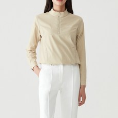 Gospheres 女款 LINE 半拉鍊防風夾克 PW3FMT14