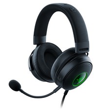 레이저 유선 게이밍 헤드셋 RZ04-0377, 블랙, 레이저 KRAKEN V3